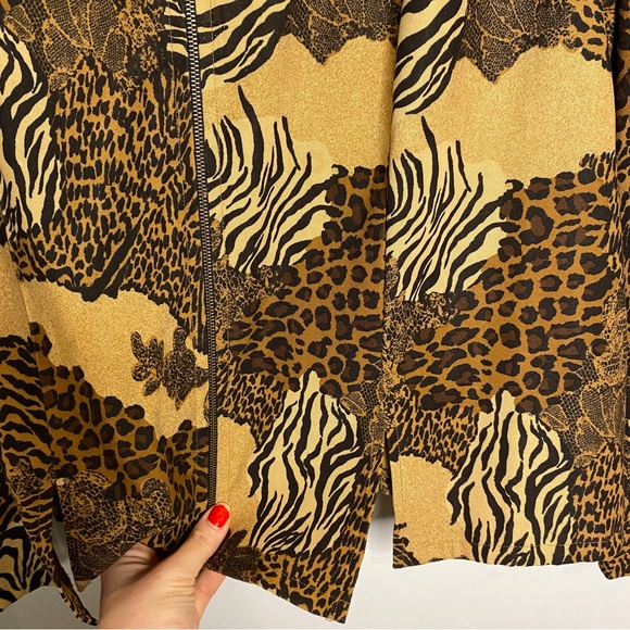 Vintage Animal Print Blazer Jacket - Picture 8 of 11